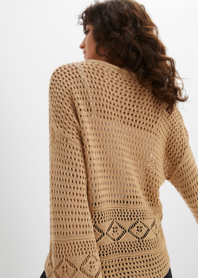 kurzer Strickpullover