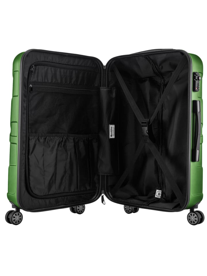 suitline Großer Reisekoffer erweiterbar XL Koffer 4 Rollen TSA 110 L in Grün günstig kaufen L