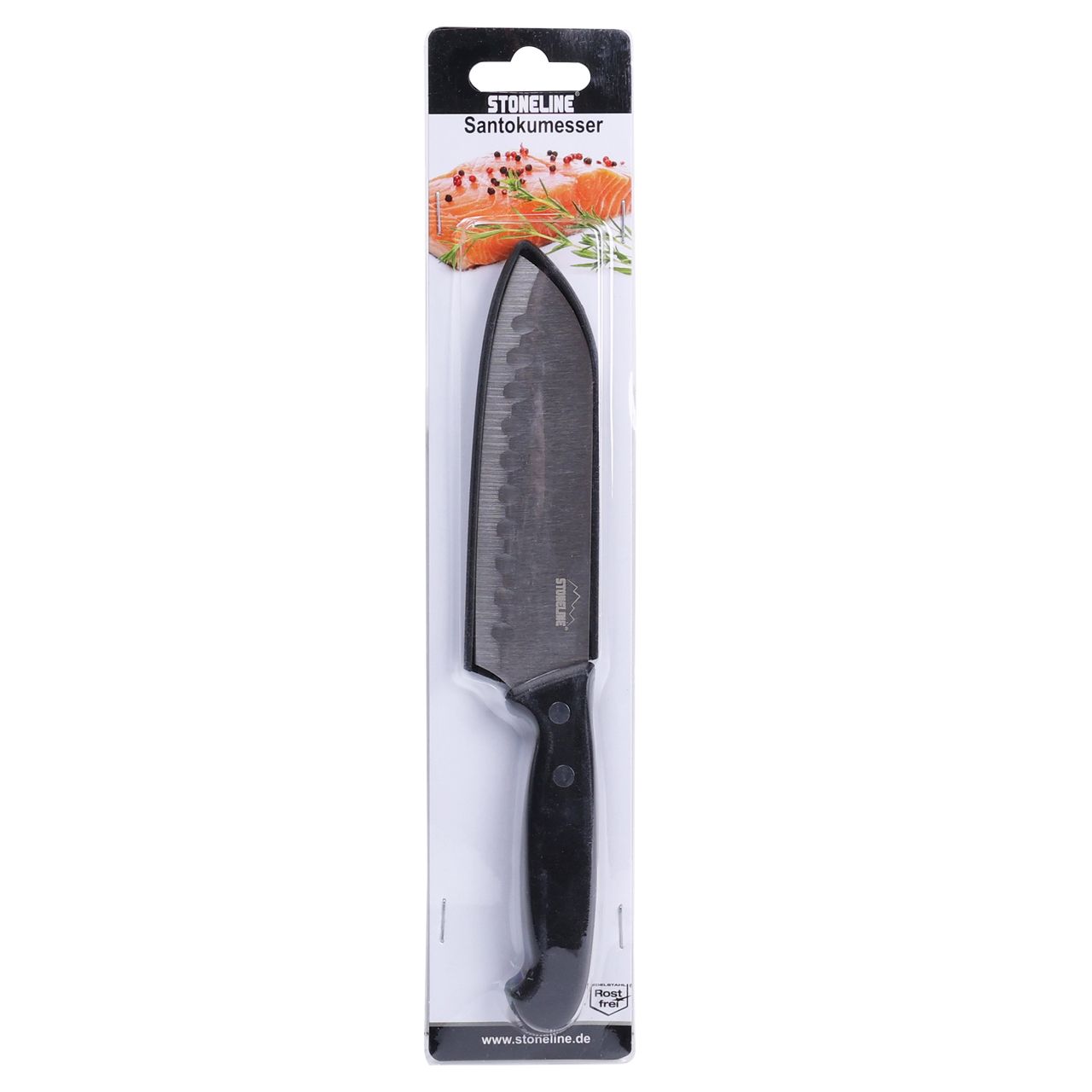 STONELINE® 22,6 cm Santokumesser, mit Klingenschutz