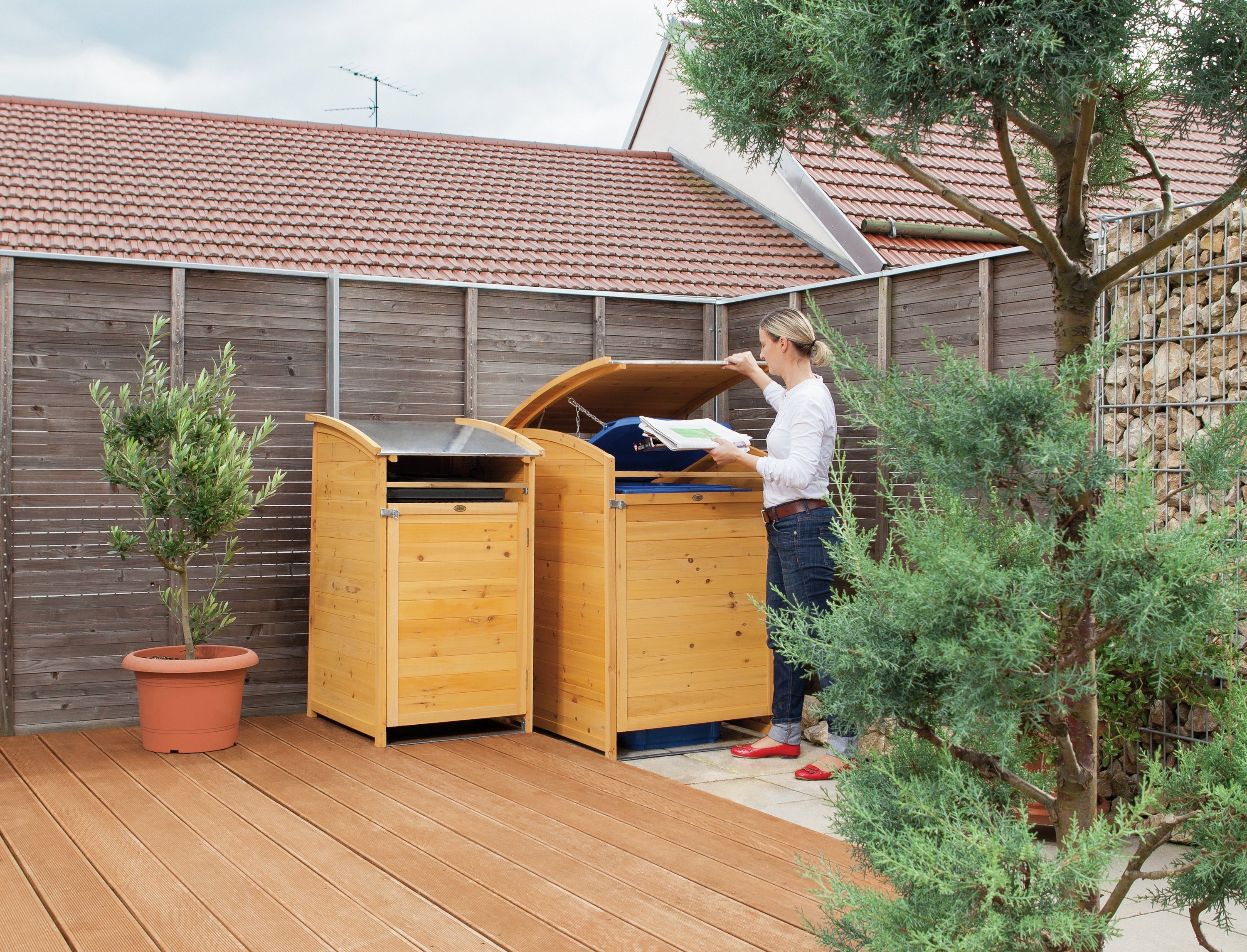 Habau Mülltonnenbox Plus