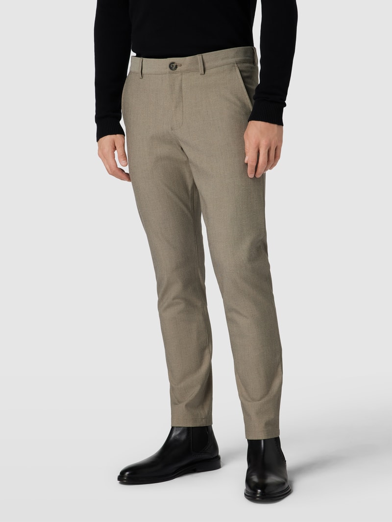 Chino mit Eingrifftaschen Modell 'ROBERT' in beige