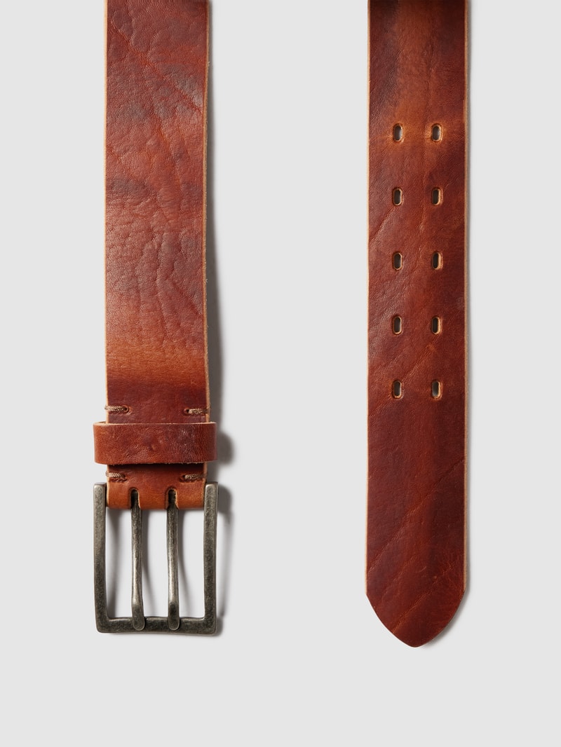 Gürtel aus Leder in cognac