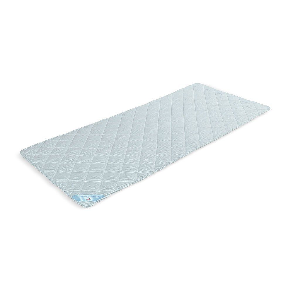 Topper Top Cool Matratzenauflage, RIBECO, 2 cm hoch, Polyester, (Wendematratzenauflage mit kühlendem Effekt, 2 cm hoch), Matratzenauflage, Matratzenschutz, Auflage, kühlende Sommerseite