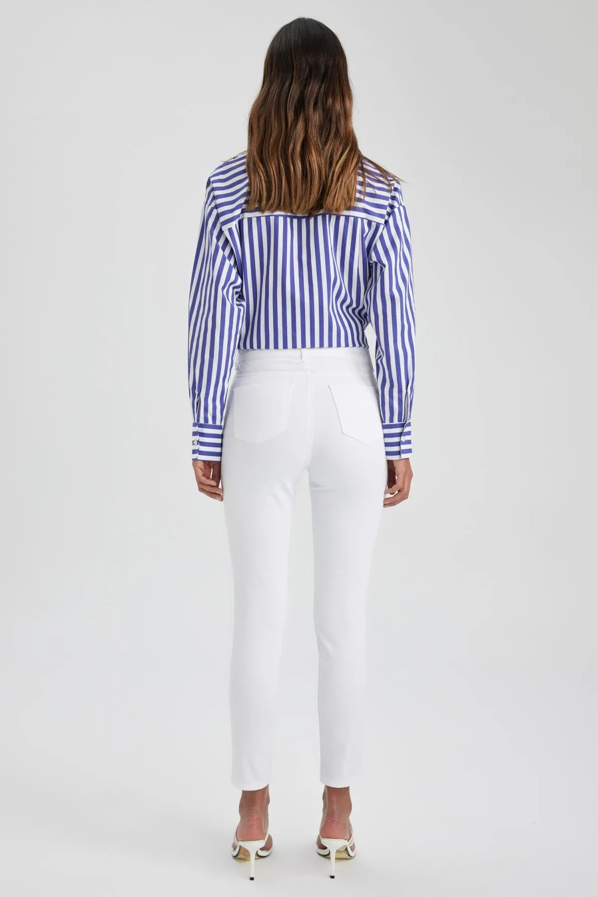 DeFacto  Rebeca Slim Fit Gabardine-Hose mit hoher Taille M0649az23sm