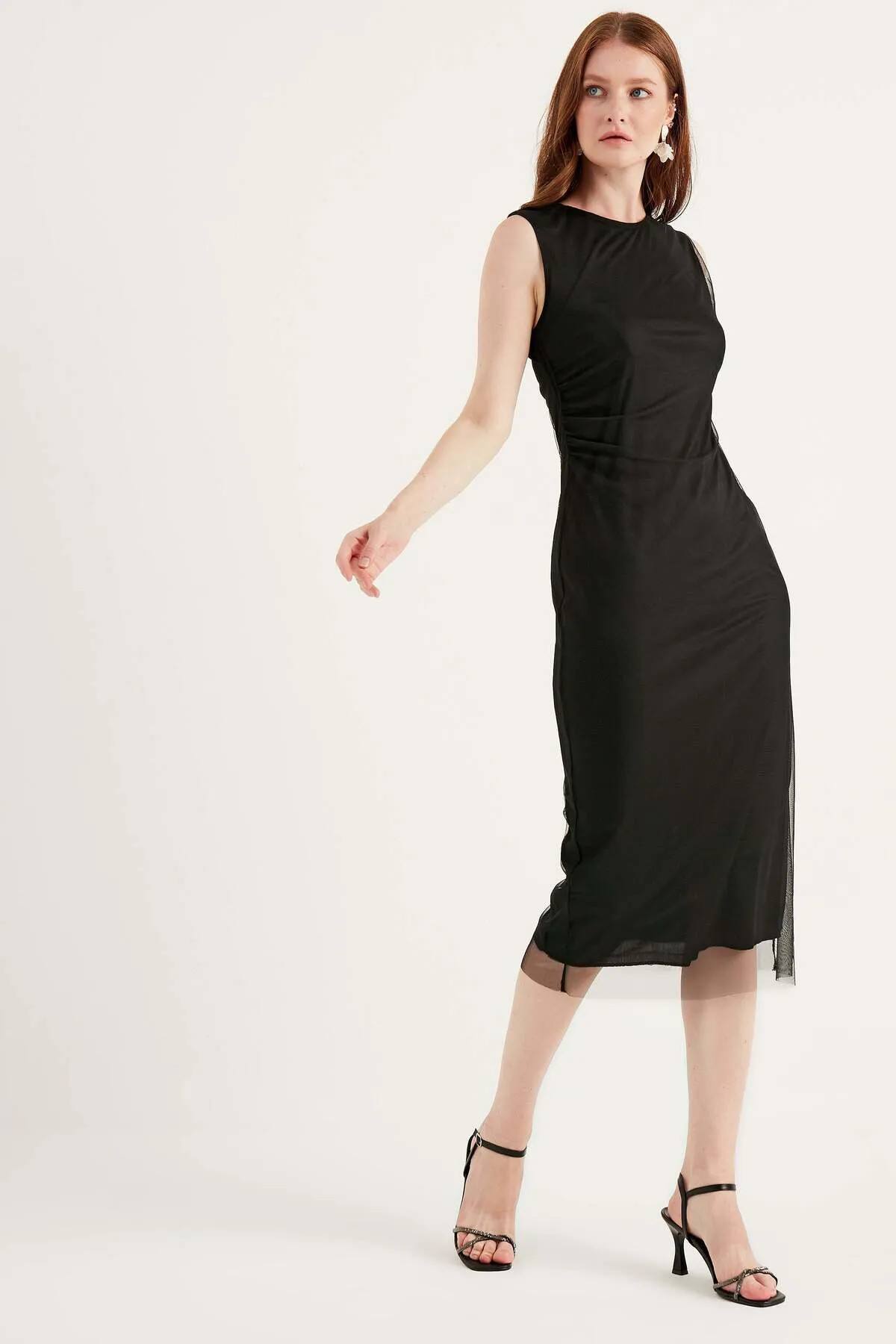 Herita  Ärmelloses Midikleid