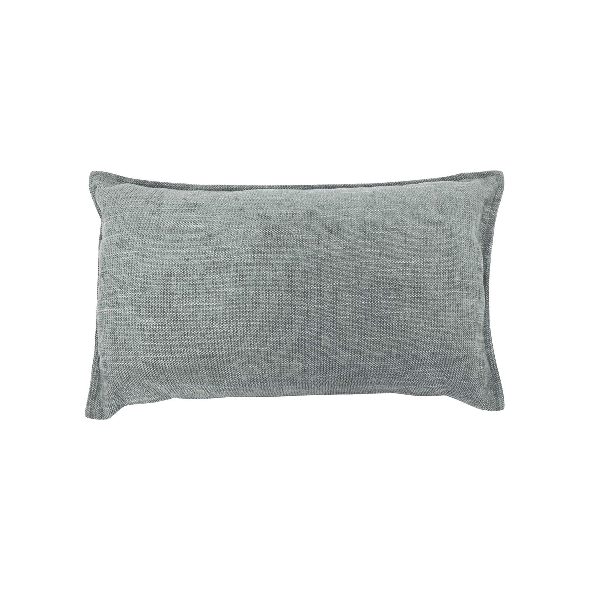 Coussin rectangulaire uni velours texturé