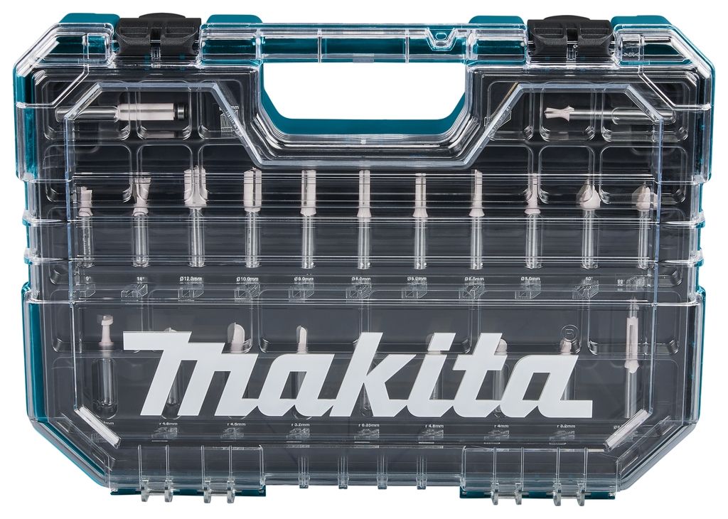 Makita Accessories D-74784 Set glodala 8 mm, 22 dijela u plastičnoj kutiji