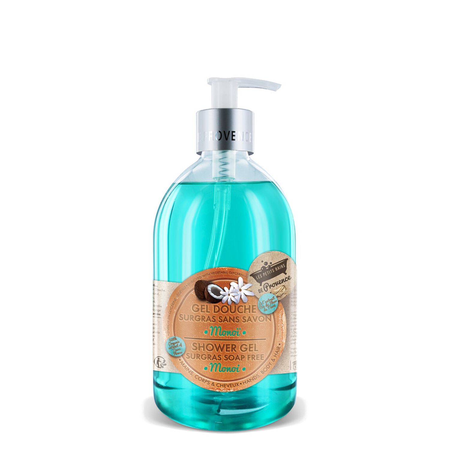 Les Petits Bains de Provence Gel Douche Surgras Sans Savon Parfum Monoï