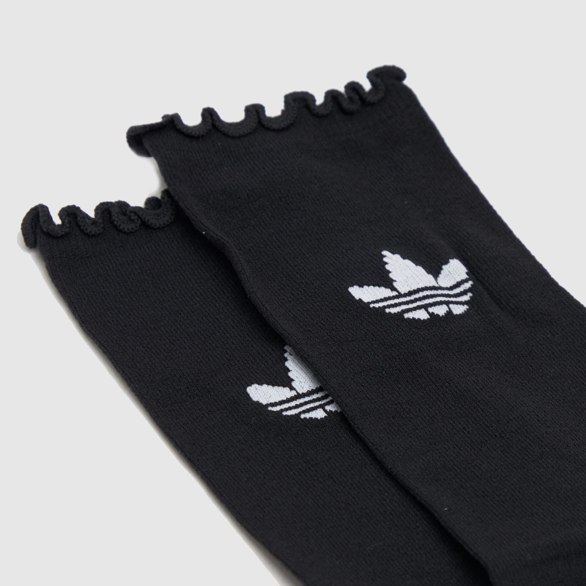 adidas fehér és fekete fodros edzőzokni, 2 db-os csomag