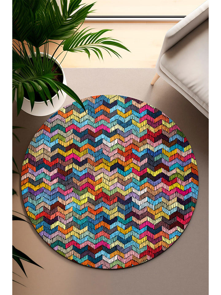 Mioli Kurzflor-Teppich in Bunt günstig kaufen