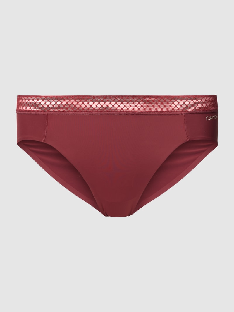 Slip mit Label-Detail Modell 'Sed Com' in bordeaux rot