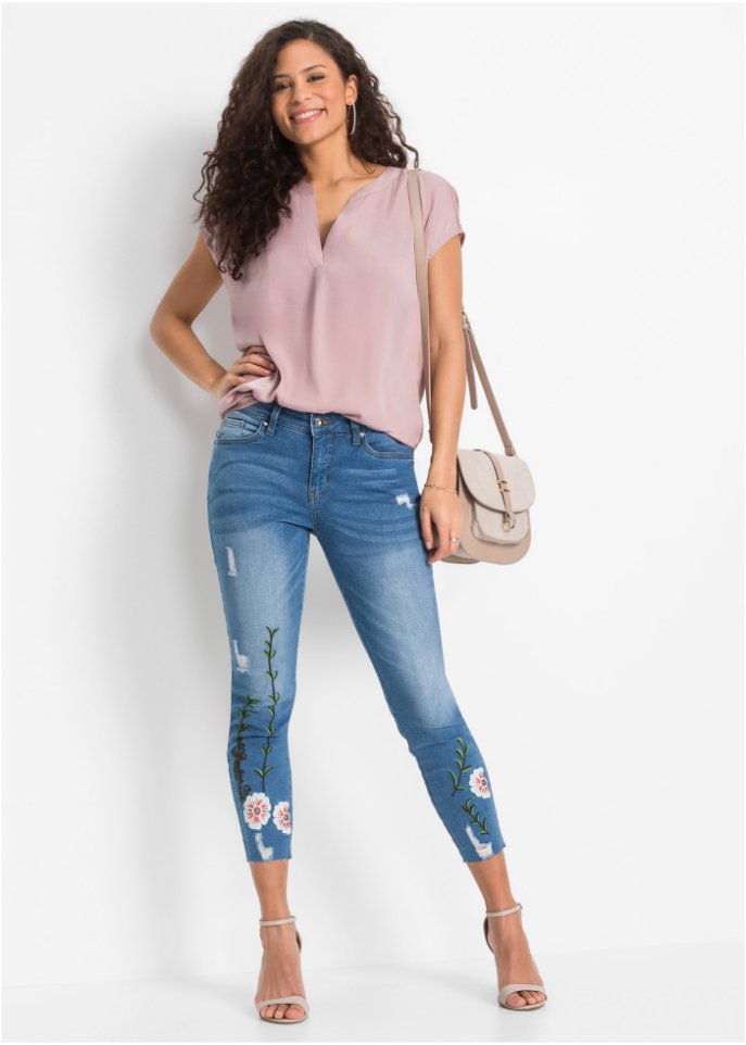 Satin-Bluse aus recyceltem Polyester