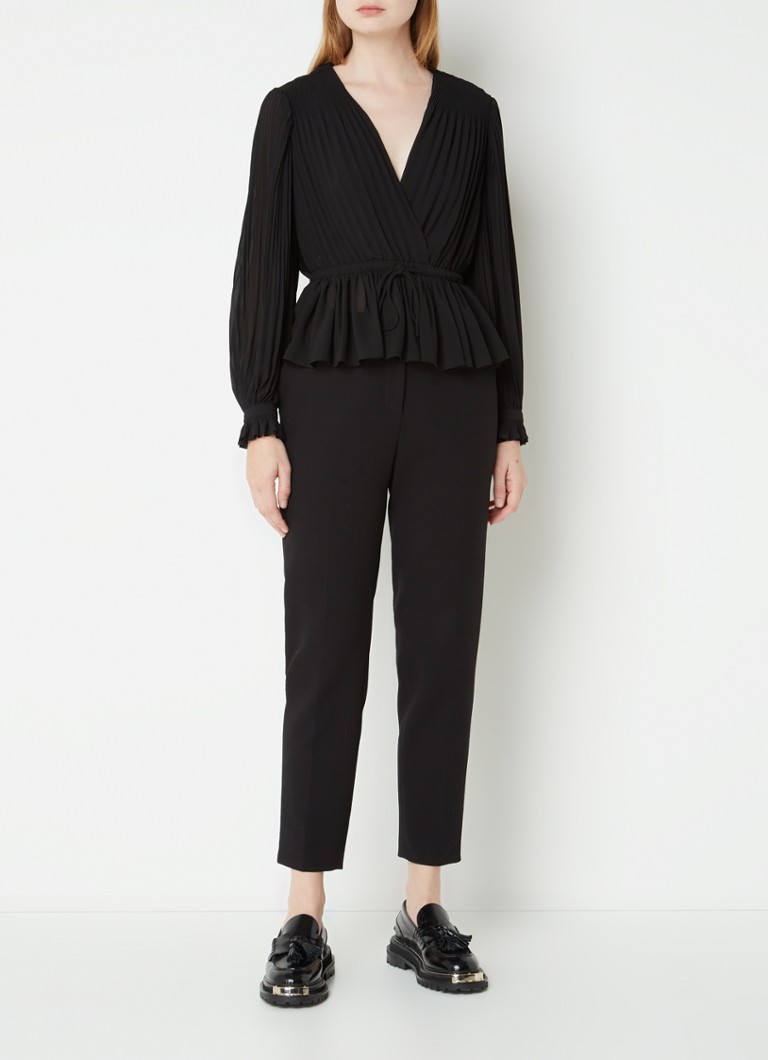 Top a portafoglio Claudie Pierlot Bromance con dettagli plissettati