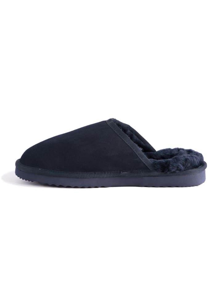 Aus Wooli Slipper Manly in Navy günstig kaufen 40/41