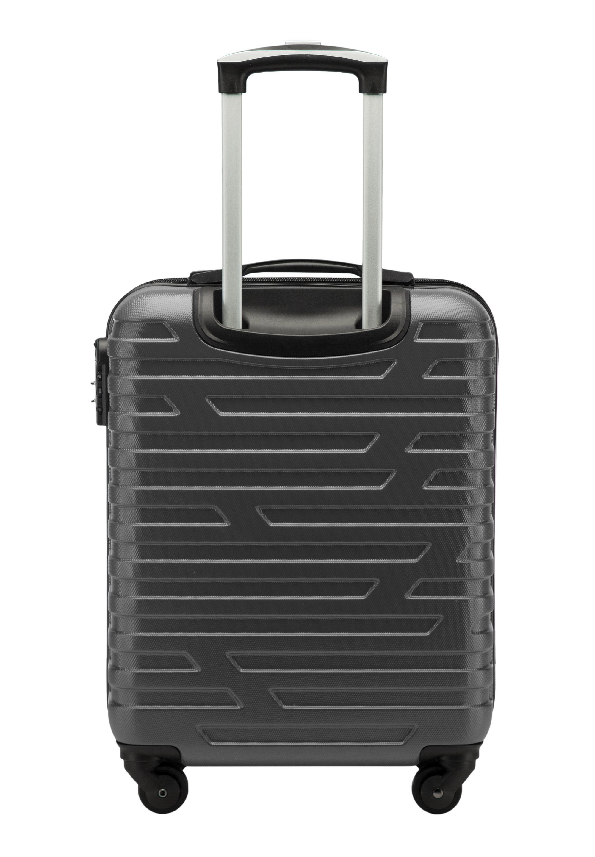 Wittchen Handgepäckkoffer A-Line II Kollektion, 4 Rollen, vier Rollen, Hartschalenkoffer, Teleskopgriff, Zahlenschloss