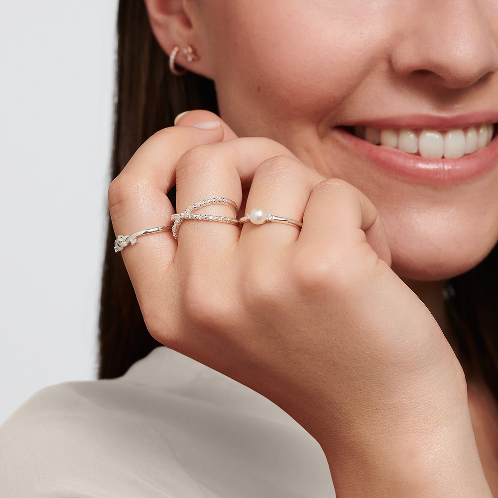 Thomas Sabo Bague pour femme 925 Argent argent Bague