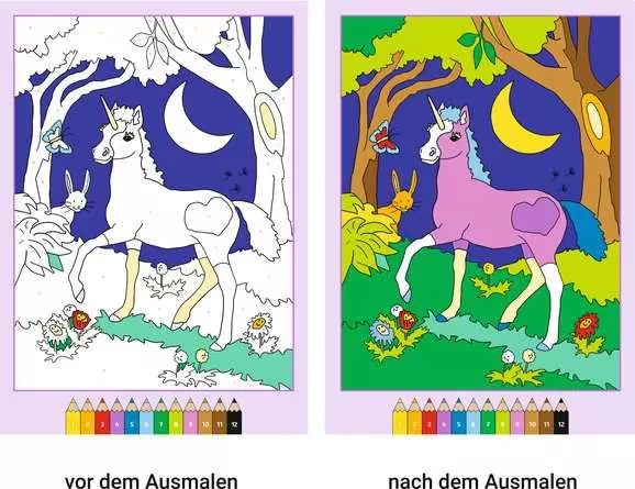 Malen nach Zahlen ab 5: Zauberwald