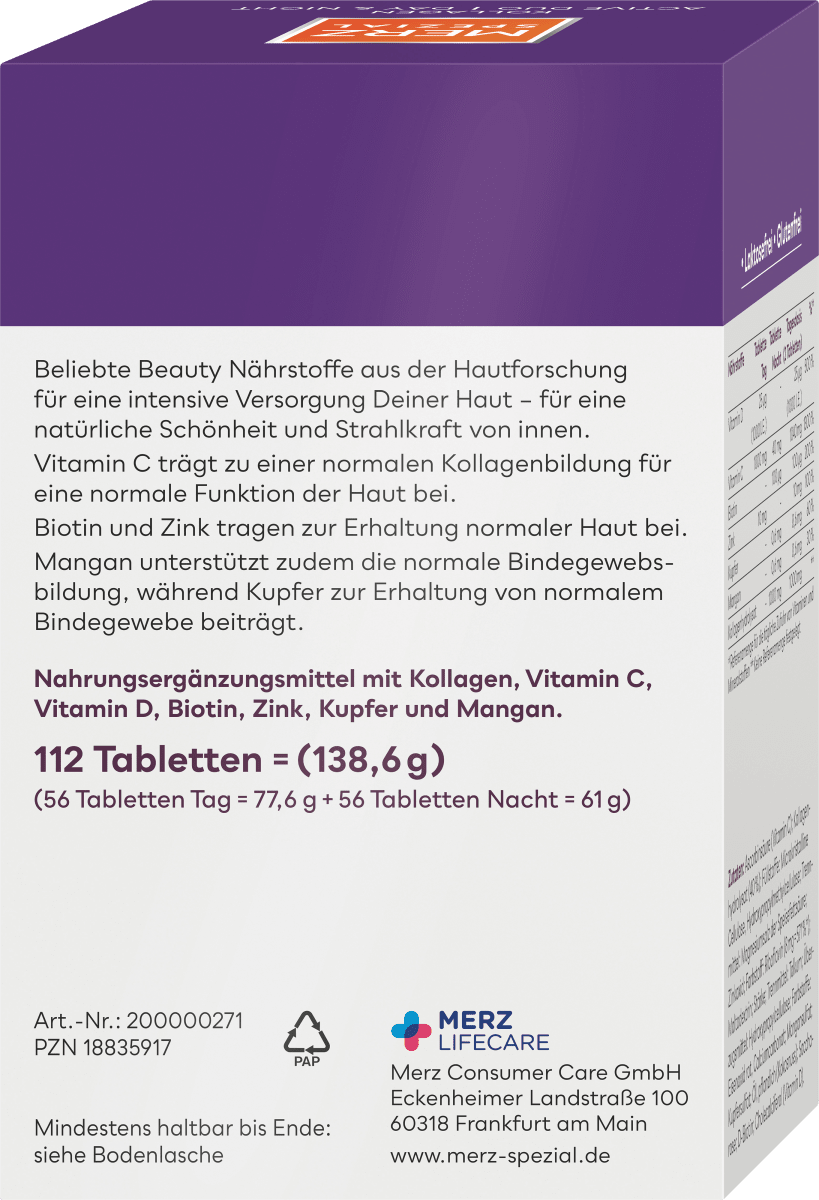Kollagen Day & Night Tabletten 112 St, 138,6 g