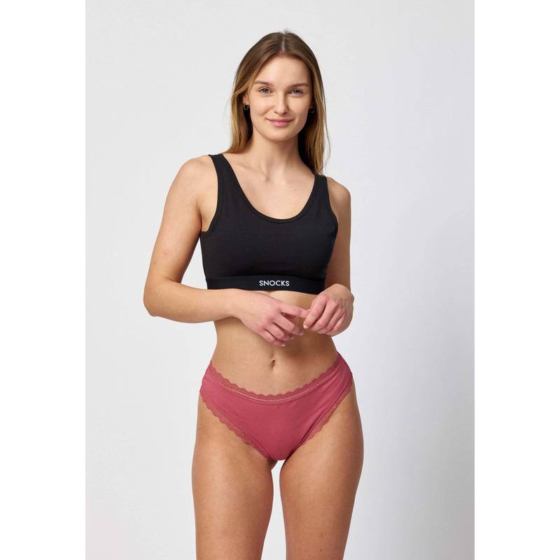 Snocks Tangas mit Spitze aus Bio-Baumwolle Unterhose Damen