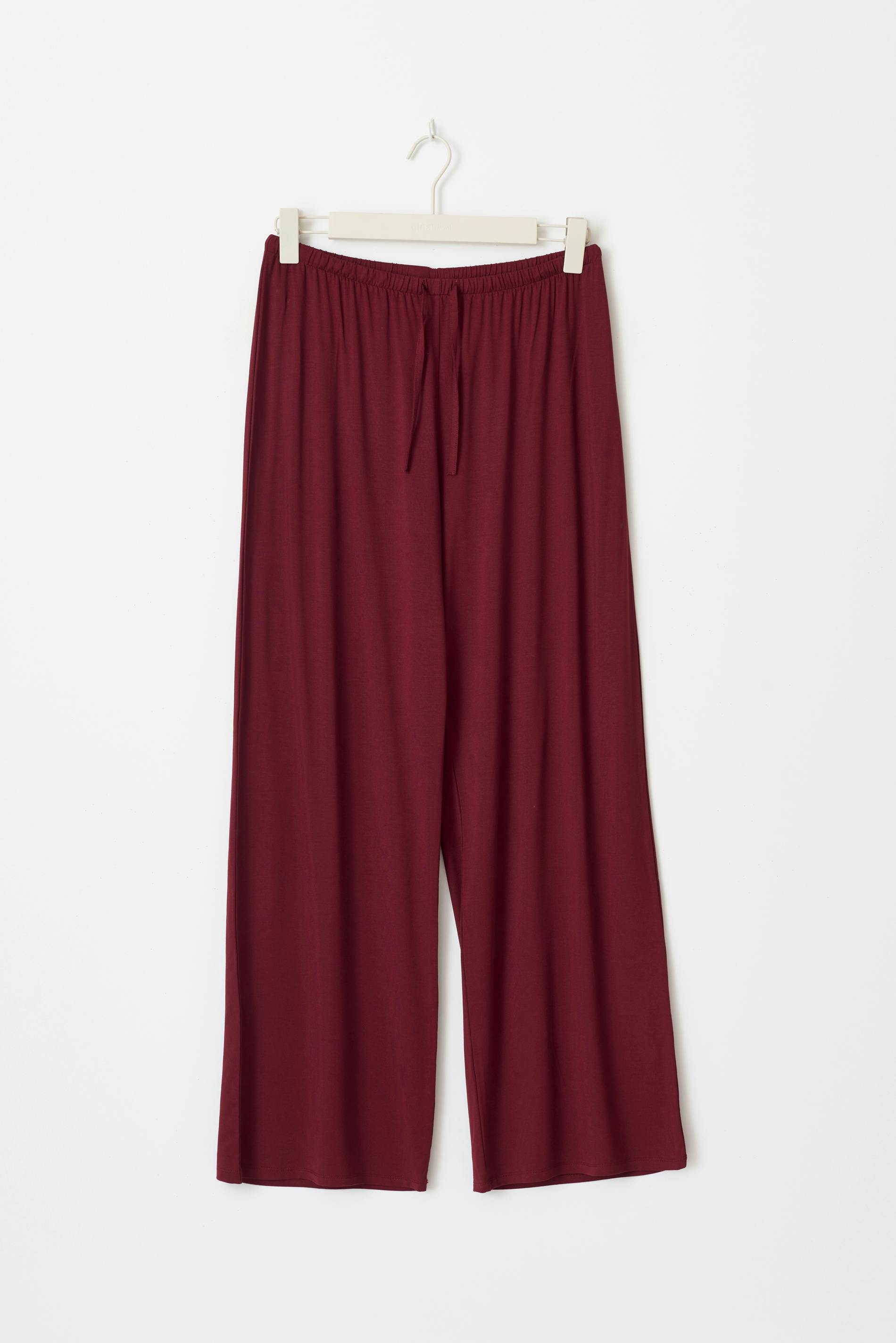 Drawstring wide trousers