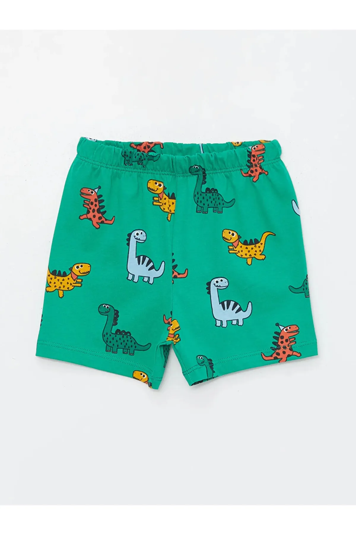 LC Waikiki  LCW ECO Baby-Schlafanzug-Set mit Rundhalsausschnitt, kurzen Ärmeln und Shorts