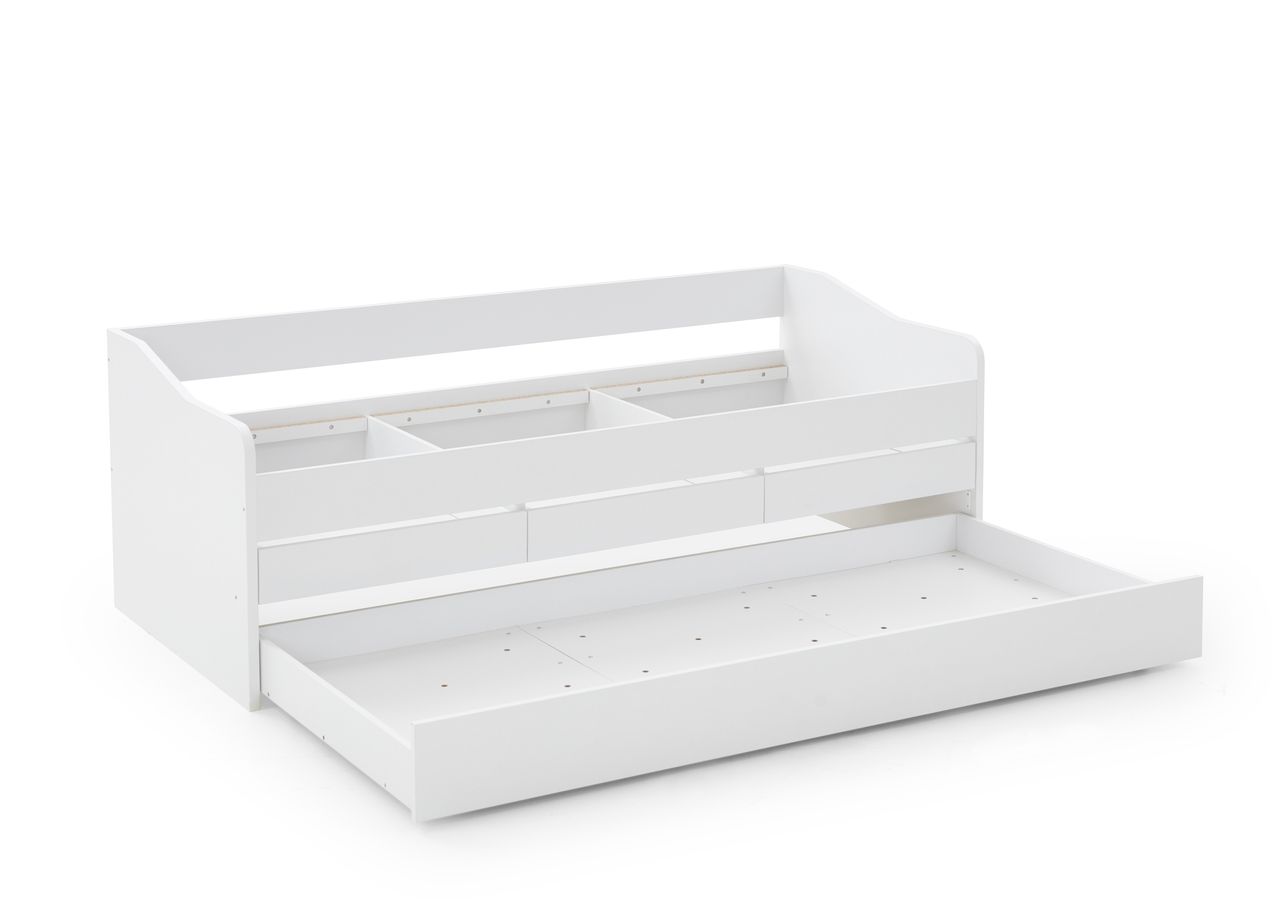 Relita Funktionsbett JILL 90x200 ohne Lattenrost, 3 Schubladen u. Bettschublade Dekor Weiß