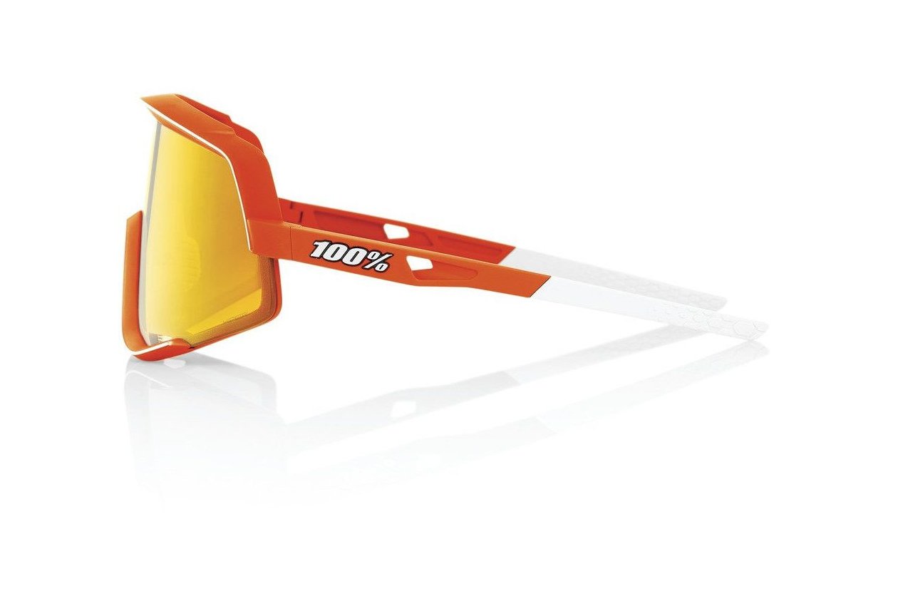 100 Percent Glendale soft tact neon orange / Hiper Red Multilayer Mirror