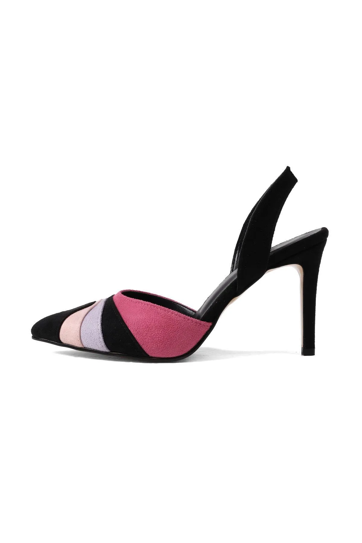 Mio Gusto  Valentina – Mehrfarbige Damenschuhe mit offenem Rücken und Absatz