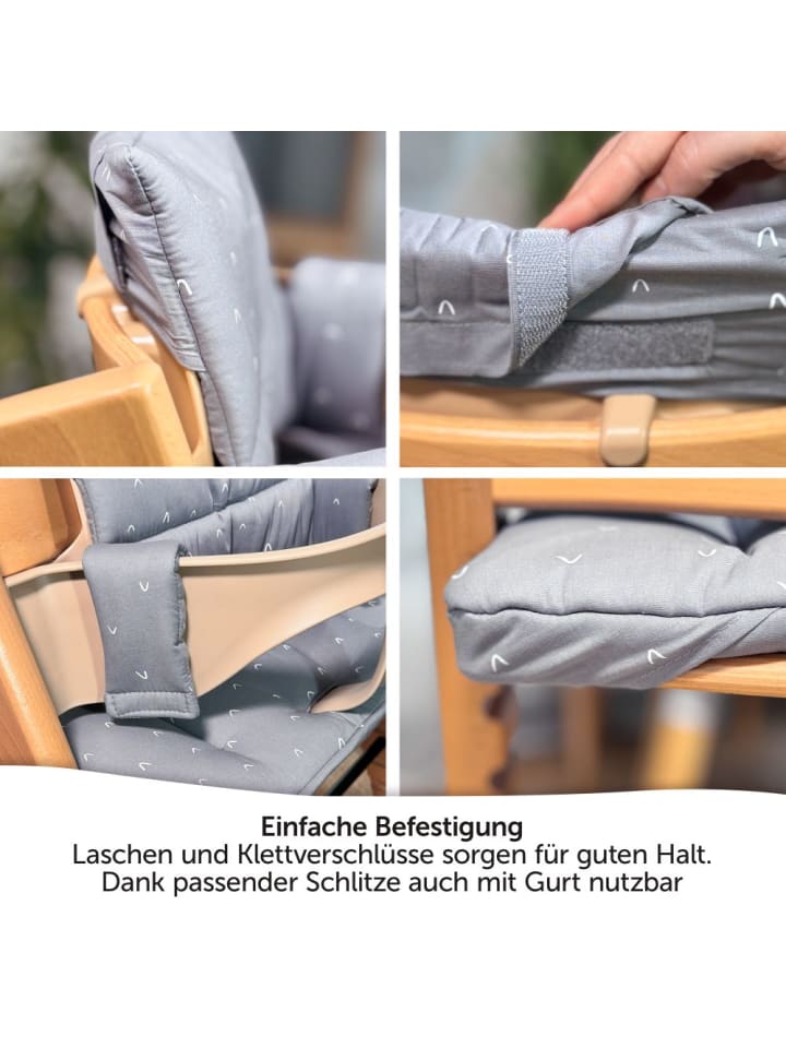 LaLoona Sitzkissen / Hochstuhlauflage für Stokke Tripp Trapp in grau günstig kaufen onesize