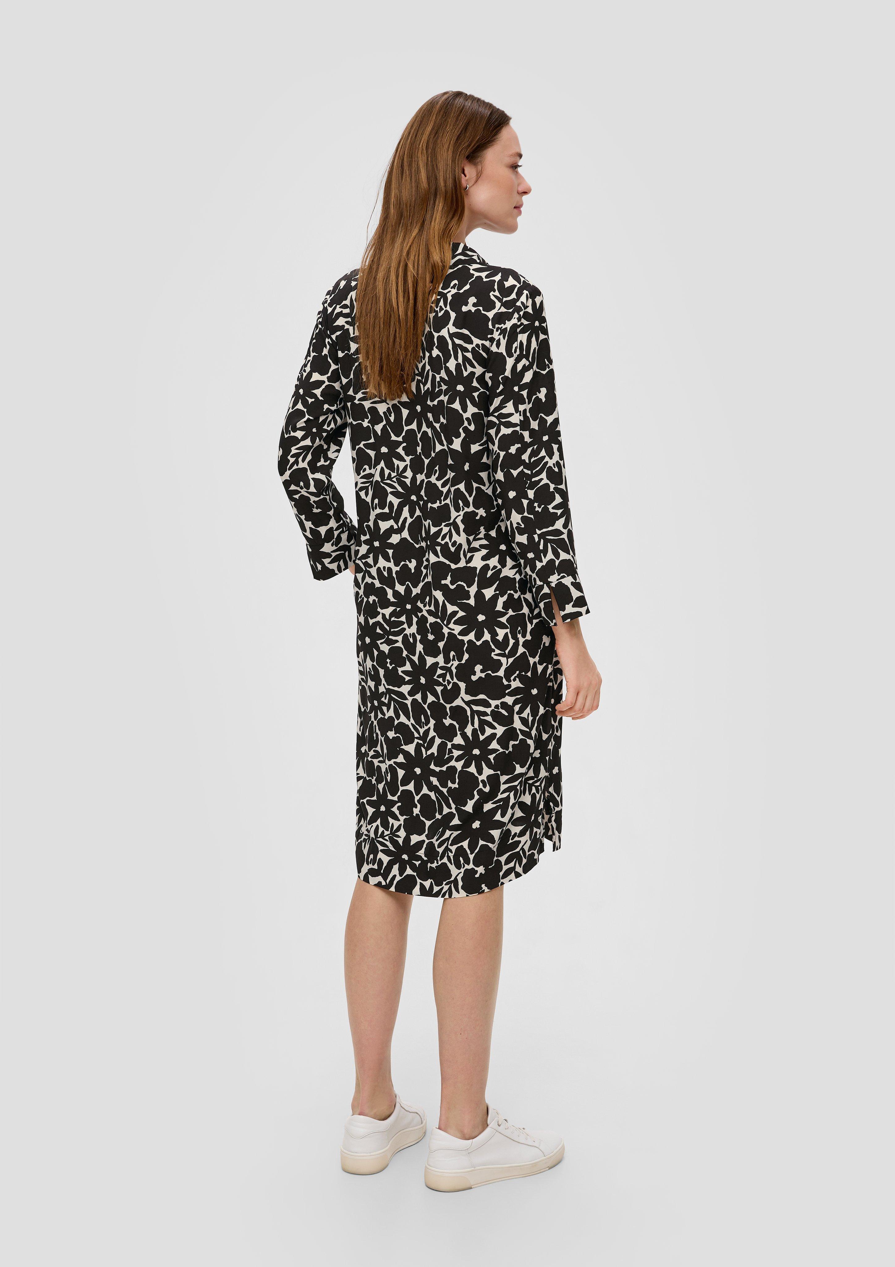 Hemdblusenkleid mit All-over-Print  2142222-99A5