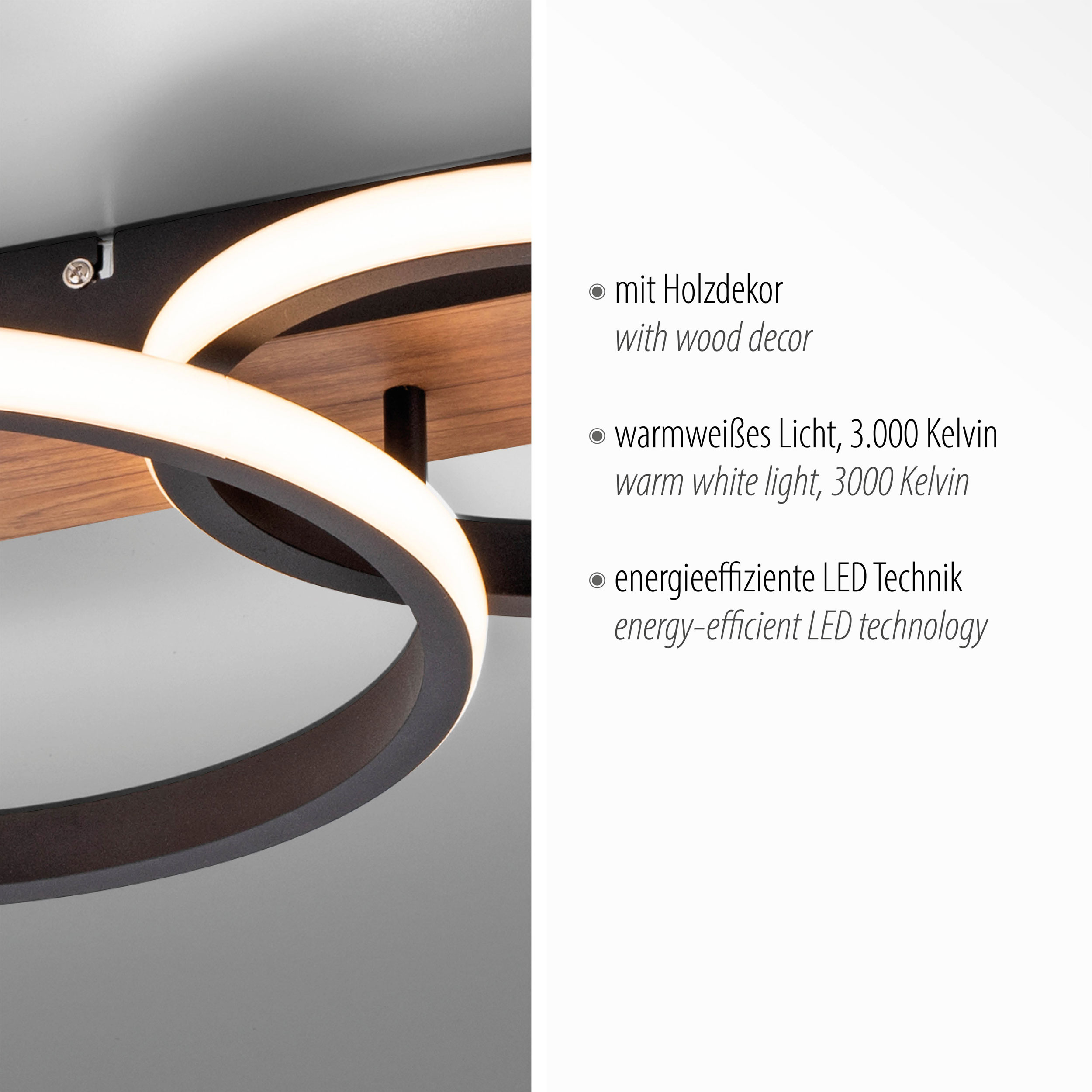 JUST LIGHT.LED-Deckenleuchte 1flg
