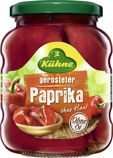 Kühne Paprika geröstet