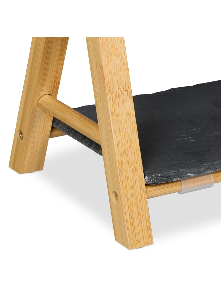 relaxdays Etagere in Natur/ Grau - (B)32 x (H)27 x (T)17 cm günstig kaufen onesize