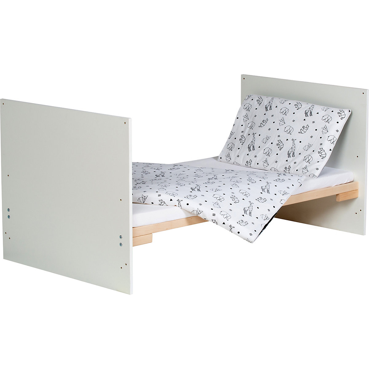 Komplettbett 70 x 140 cm Classic Gold, Origami Black