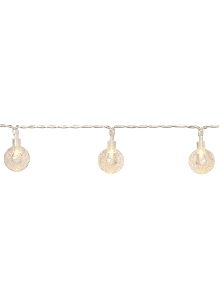 STAR Trading LED Solar Lichterkette 20 Mini Kugeln L: 4,75m in transparent günstig kaufen onesize