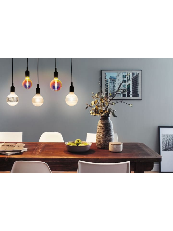 paulmann LED G125 Ringspiegel Silber glanz kariert E27 F günstig kaufen onesize