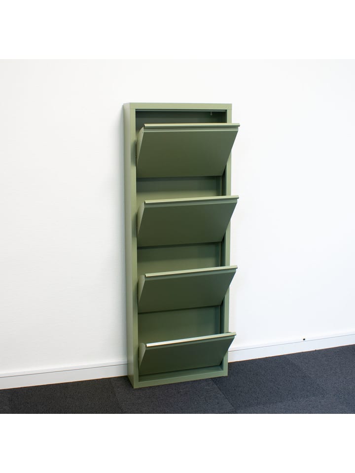 ebuy24 Schuhschrank Pisa 6 Grün 150 x 16 cm günstig kaufen onesize