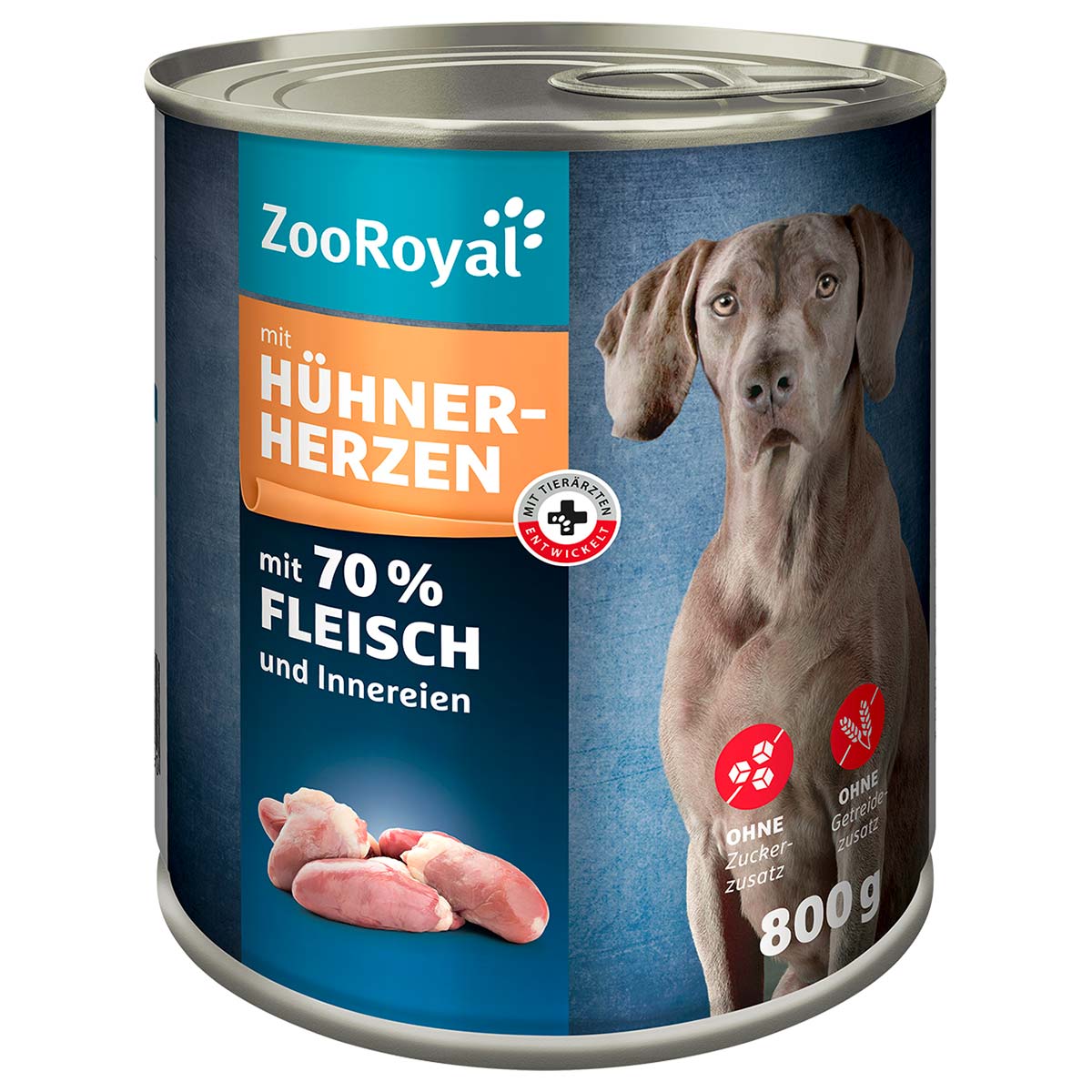 ZooRoyal Hunde-Nassfutter mit Hühnerherzen kaufen