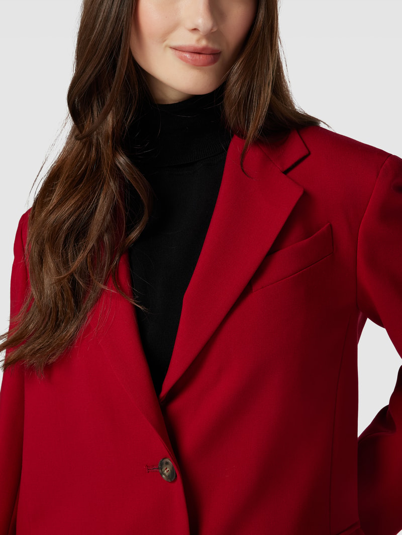Blazer mit Reverskragen Modell 'FUTURA' in bordeaux rot