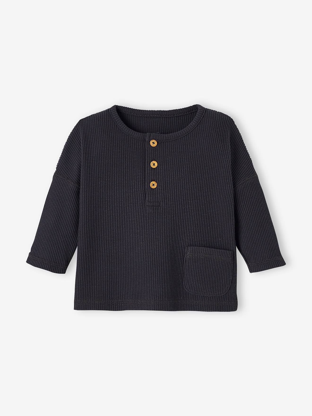 Ensemble bébé T-shirt et pantalon en molleton gris béton