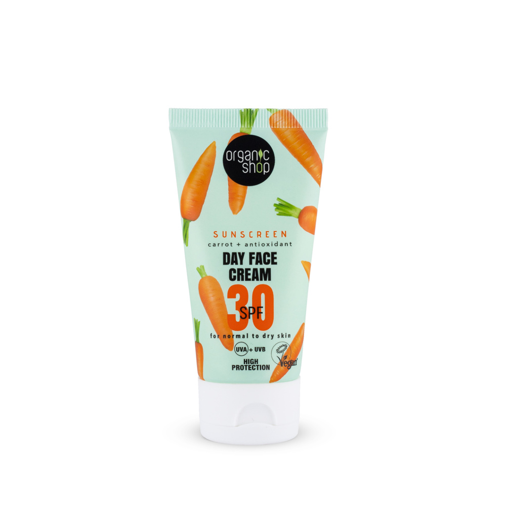 organic shop Crème de jour visage SPF 30 – Peaux normales à sèches Crème Visage