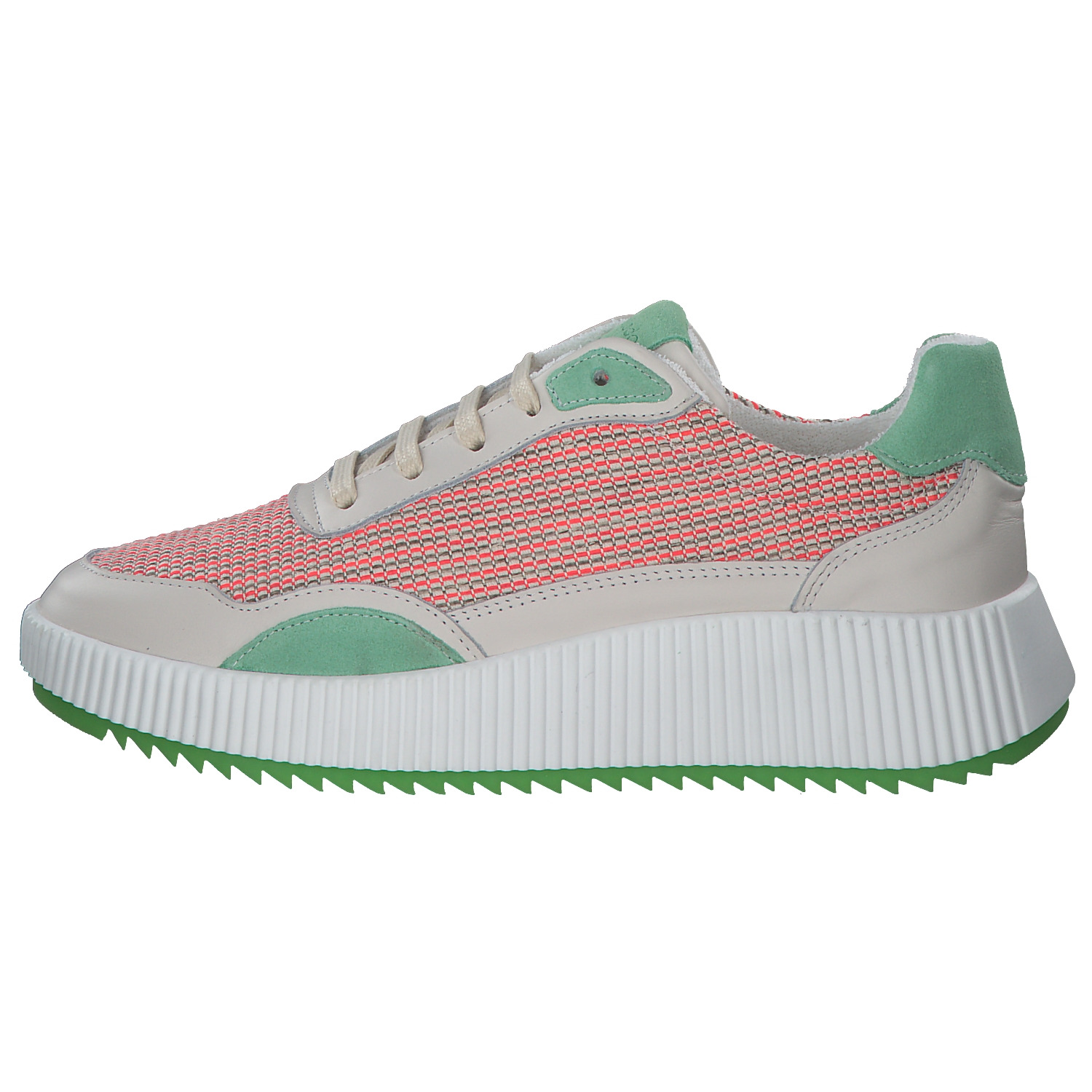Palado PA 0034, Schnürschuhe, Damen, Beige/Orange/Grün