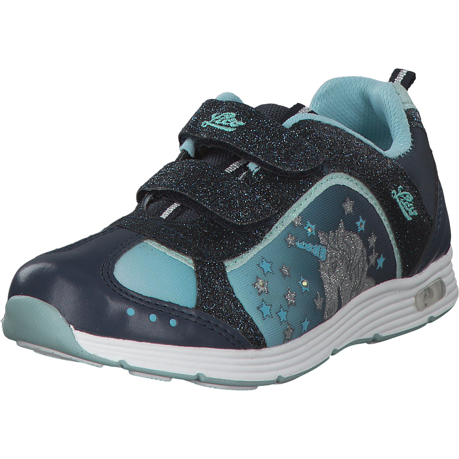 Geka Unicorn V Blinky, Sneakers Low, Kinder, navy/türkis