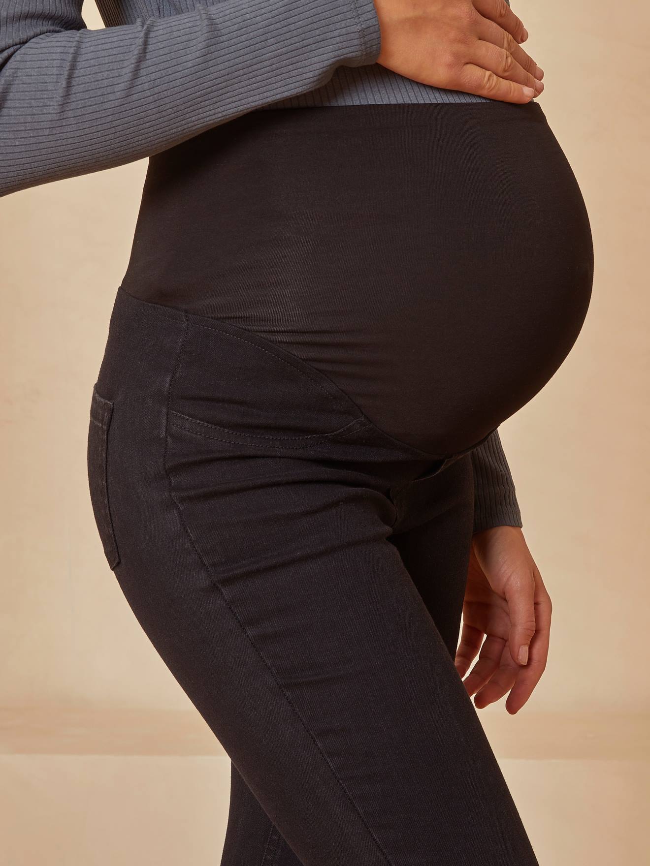 Vertbaudet Jeans-Treggings für die Schwangerschaft - schwarz