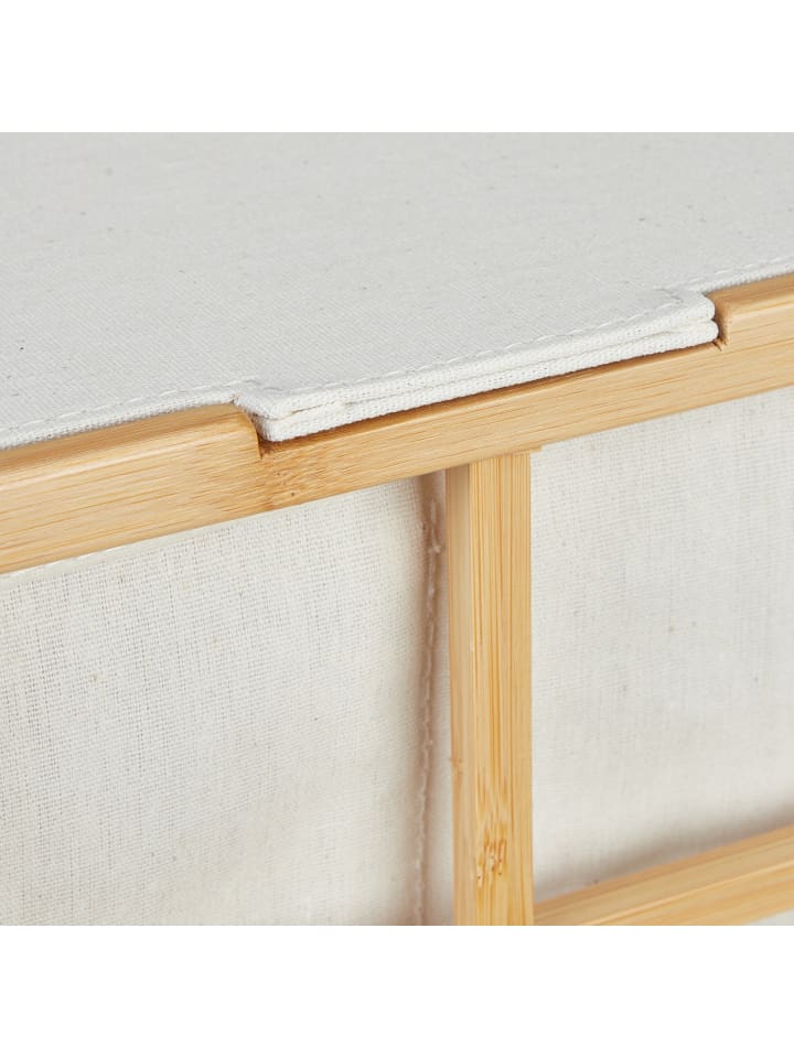relaxdays Wäschekorb in Natur/ Beige - (B)51 x (H)59 x (T)32 cm günstig kaufen onesize