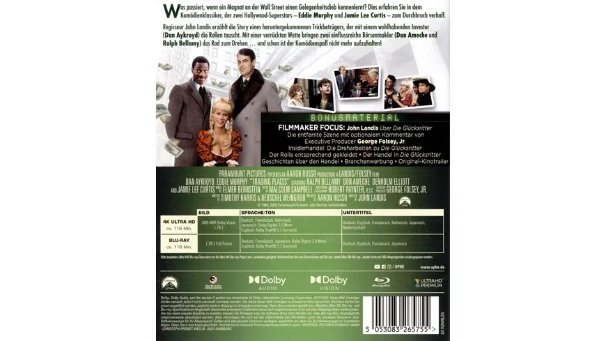 Die Glücksritter  (4K Ultra HD) (+ Blu-ray)