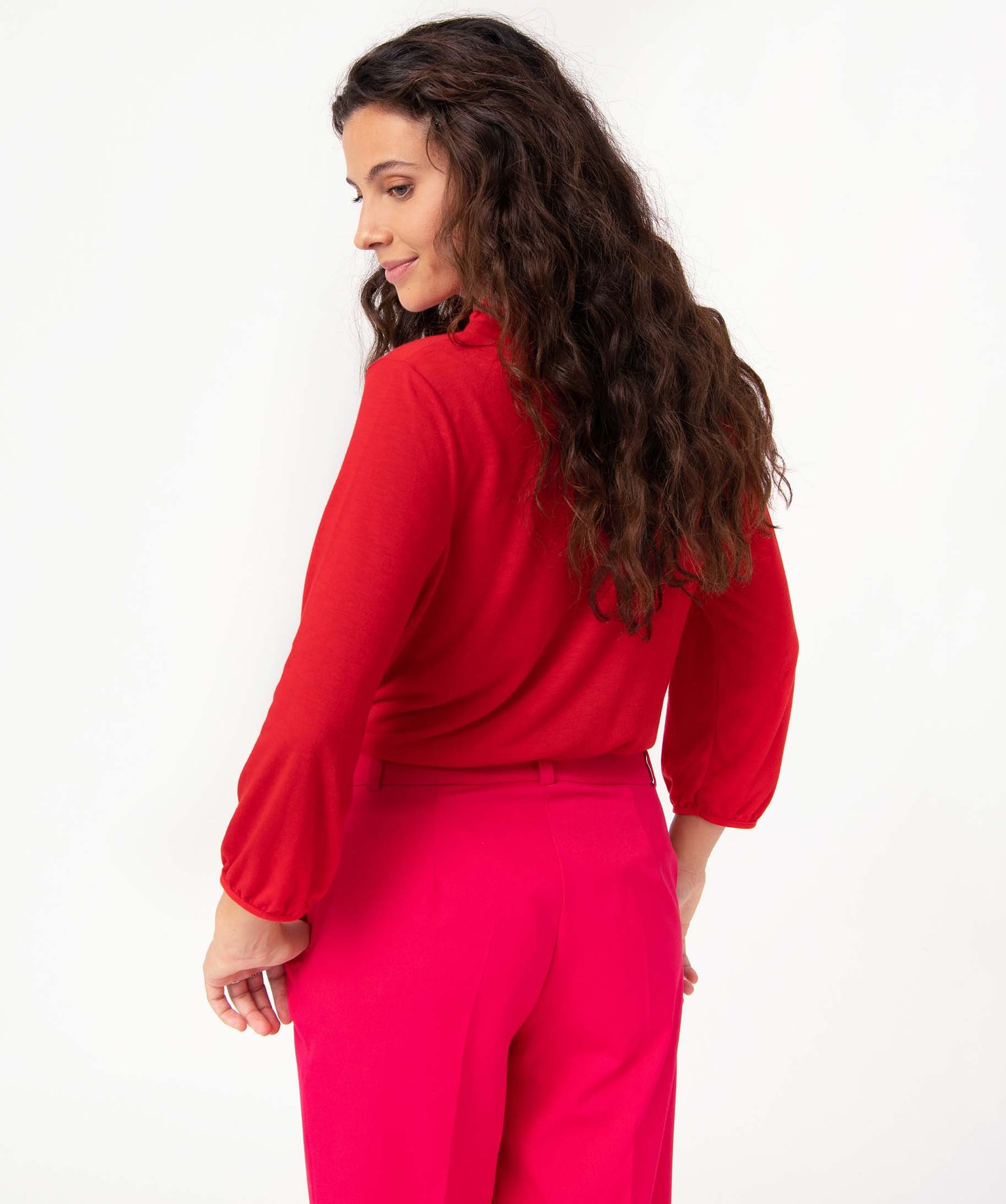 Tee-shirt femme à manches 3/4 rose | GEMO