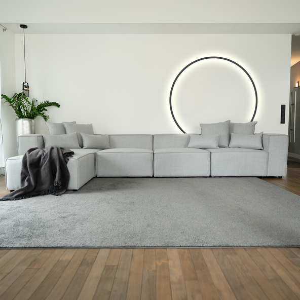 Modulares Sofa VERONA, XL, hellgrau