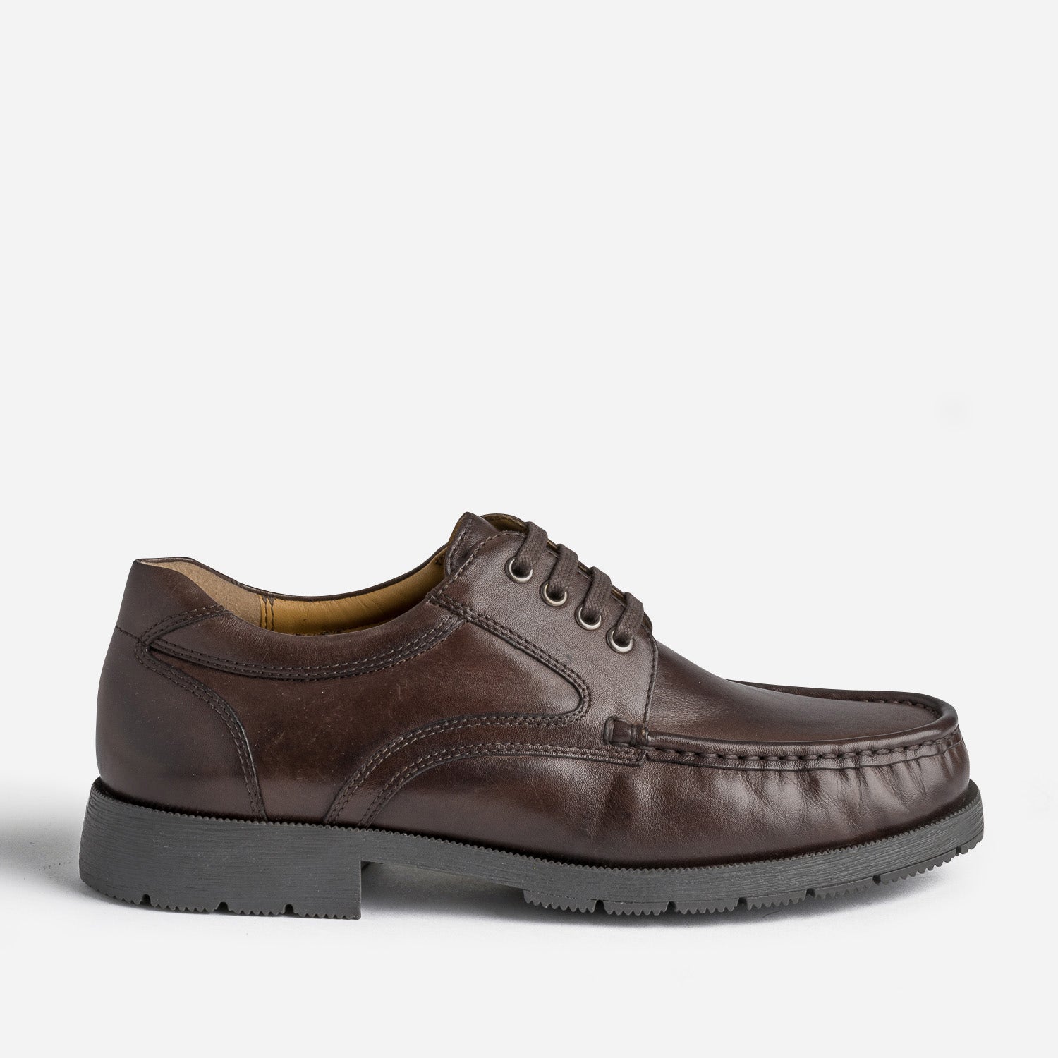 Derby marron en cuir
