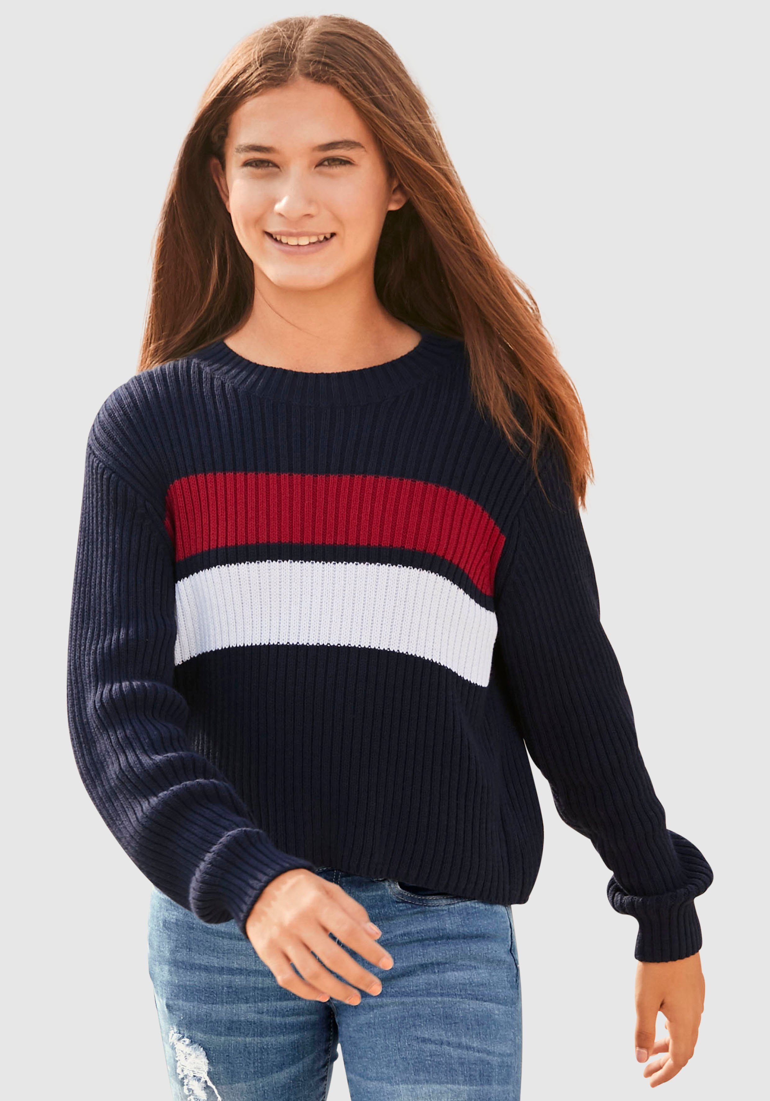 KIDSWORLD Strickpullover in weiter, kurzer Form